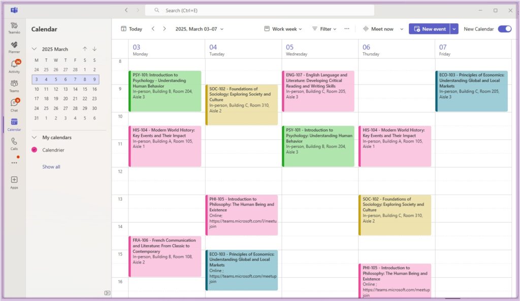 Meeting information storage